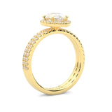 The Fair Twist Moissanite Wedding Set ( Yellow Gold )