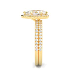 The Fair Twist Moissanite Wedding Set ( Yellow Gold )