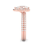 The Fair Twist Moissanite Wedding Set (Rose Gold )