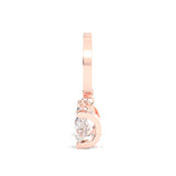 The Frozen Beauty Moissanite Earrings ( Rose Gold 14k )