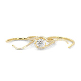 Ludovic Étreinte Wedding Set (14k Solid Yellow Gold)