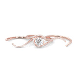 Ludovic Étreinte Wedding Set  (14k Solid Rose Gold)