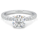 The Brilliant Teardrop Ring Moissanite Engagement Ring