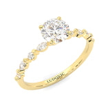 Ludovic Art Style Wedding Set ( Yellow Gold )