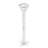 Ludovic Art Style Engagement Ring (14k Solid Gold)