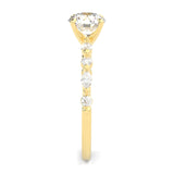 Ludovic Art Style Wedding Set ( Yellow Gold )