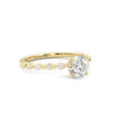 Ludovic Art Style Wedding Set ( Yellow Gold )