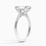 Custom-Made Hidden Halo Lab-Grown Diamond Ring (5.04CT, 14K White Gold)