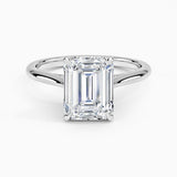 Custom-Made Hidden Halo Lab-Grown Diamond Ring (5.04CT, 14K White Gold)