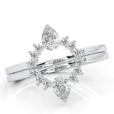 Universal Dual Bands (Suitable for 1ct Engagement Rings – Silver)