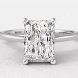 14K White Gold 6-Prong Solitaire Setting – Setting Only