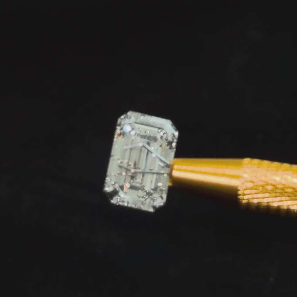 Video of actual 10.60 ct emerald lab-grown diamond, IGI LG745520771