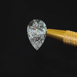 Video of actual 10.09 ct pear lab-grown diamond, IGI LG797615038