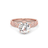 l'Ornament Lustré Moissanite Engagement Ring ( Rose Gold )