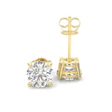 Ludovic Moissanite Stud Earring (Yellow Gold)