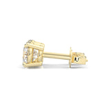 Ludovic Moissanite Stud Earring (Yellow Gold)