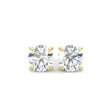 Ludovic Moissanite Stud Earring (Yellow Gold)