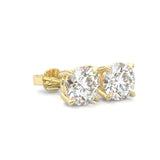 Ludovic Moissanite Stud Earring (Yellow Gold)