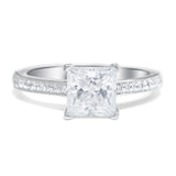 Shiny Ludovic Moissanite Ring ( Princess Cut )