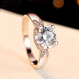 la Tiare de Citrine Moissanite Engagement Ring