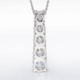 The Mellow Twirl Moissanite Necklace (14k Solid Gold)