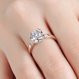 la Tiare de Citrine Moissanite Engagement Ring