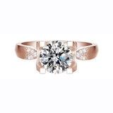 la Tiare de Citrine Moissanite Engagement Ring
