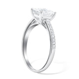 Shiny Ludovic Moissanite Ring ( Princess Cut )