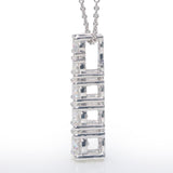 The Mellow Twirl Moissanite Necklace (14k Solid Gold)