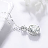 l'Amulette Sinueuse Moissanite pendant (14k Solid Gold)