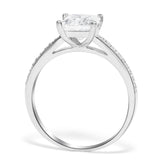 Shiny Ludovic Moissanite Ring ( Princess Cut )
