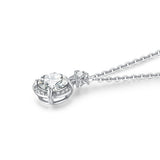l'Amulette Sinueuse Moissanite pendant (14k Solid Gold)