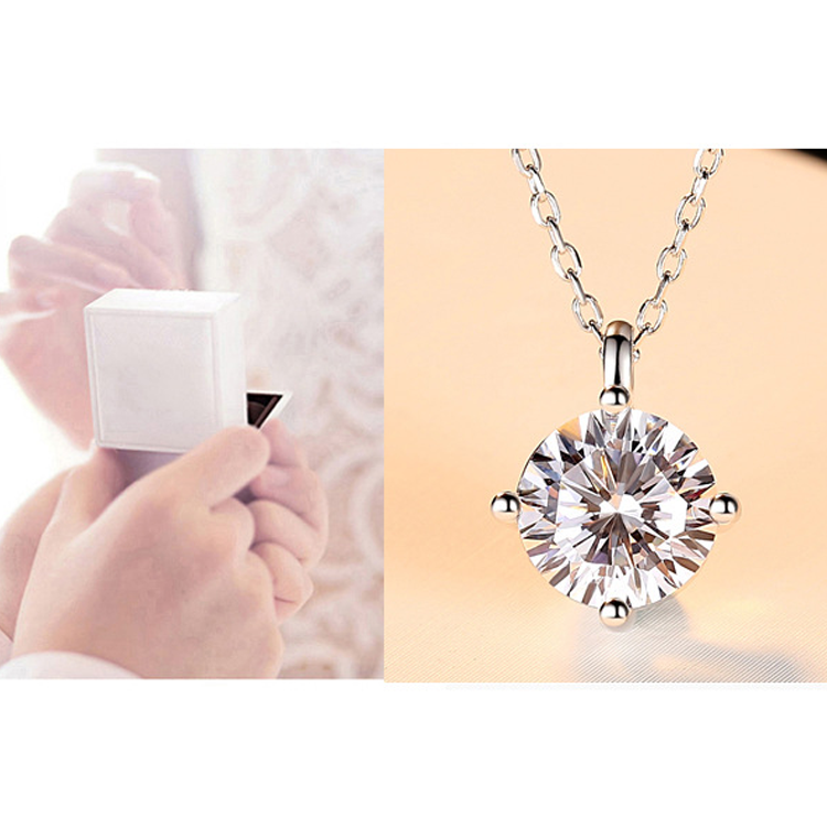 4 Prongs Ludovic Moissanite Pendant™ - Ludovic Shop
