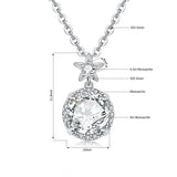 l'Amulette Sinueuse Moissanite pendant (14k Solid Gold)