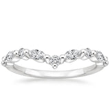 la Broche Élégante Moissanite Wedding Band