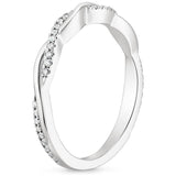 la Bague Solaire Moissanite Wedding Band
