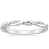 la Bague Solaire Moissanite Wedding Band