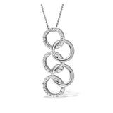 The Jade Tempest Moissanite Necklace (14k Solid Gold)