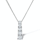 The Mellow Twirl Moissanite Necklace (14k Solid Gold)