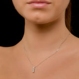 The Mellow Twirl Moissanite Necklace (14k Solid Gold)