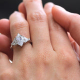 The Fair Droplet Moissanite Engagement Ring