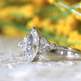 The Fair Droplet Moissanite Engagement Ring