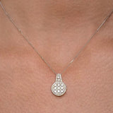 The Agate Breath Moissanite Necklace (14k Solid Gold) tw 1.8 ct