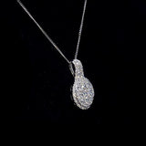 The Agate Breath Moissanite Necklace (14k Solid Gold) tw 1.8 ct