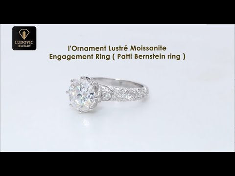 l'Ornament Lustré Moissanite Engagement Ring ( Patti Bernstein ring ) –  Ludovic Moissanite