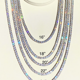 22 Inches men's tennis necklace (Rodney Tims)